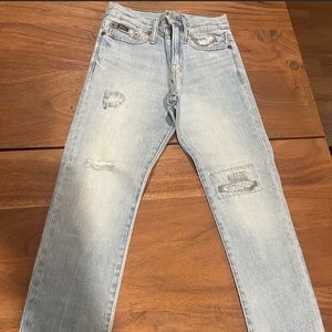 A pair of jeans in good condition